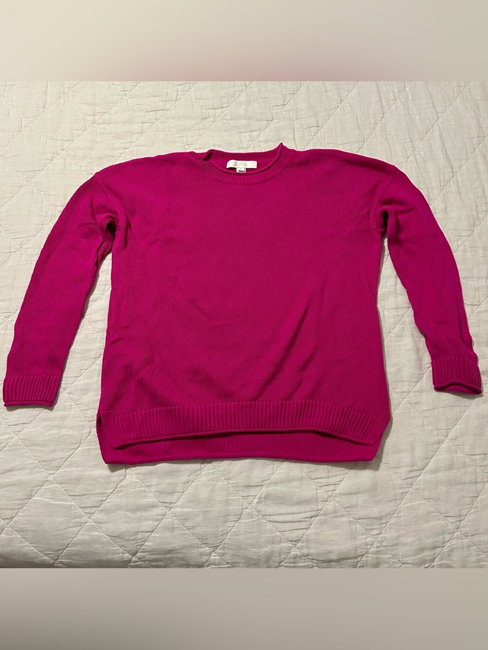 Women’s Lotan Crewneck Sweater in Fuchsia Pink Lilly Pulitzer Large